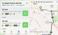 馬德里蘋果地圖標注終于也添加了Transit功能