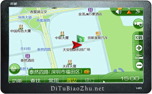 車載導航地圖標注商戶
